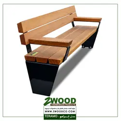 نیمکت چوبی پارکی ترامو