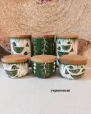 ست شش تیکه پاسماوری و جا ادویه طرح پرنده اسکرافیتو