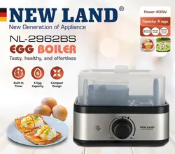 تخم مرغ پز 6 تایی نیولند مدل Egg cooker NEWLAND NL-2962BS