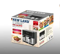 سرخکن بدون روغن 8 لیتری 2 قلو نیولند مدلair fryer NEWLAND NL-2746BS