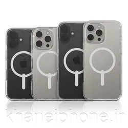 قاب کاور گارد کریستال  پالاس ژله ای شفاف گیر مدل  Crystal Palace gear4 برای آیفون 16 پرو مکس با خاصیت ضد زردی و روکش ضد خش