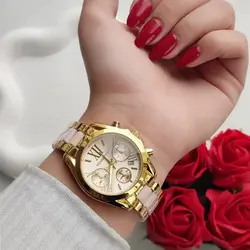 ساعت زنانه قفل ضامن دار مارک مایکل کورس تقویم دار