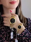 ست ساعت زنانه مردانه مارک الکساAlexa اورجینال شرکتی موومنت ژاپن ضد اب تقویم دار به همراه پک اصلی