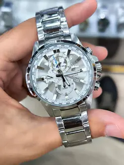 ساعت مردانه مارک کاسیو CASIO EDIFICE سه موتور فعال موتور ژاپنی کورنو گراف تقویم دار