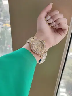 ساعت مردانه بند استیل سه موتور فعال کورنوگراف تقویم دار مارک رومانسون ویژه روز مرد