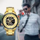 ساعت مردانه کارن مدل Curren 8323 سه موتور فعال کورنو تقویم دار