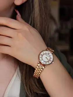 ساعت زنانه مارک امپریو ارمانی. EMPORIO ARMANI رنگ ثابت ضداب  تقویم دار کیفیت عالی