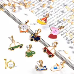 آویز طلای کودک طرح هواپیما کد KP634