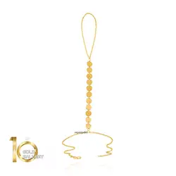 تمیمه طلا طرح پولکی کد LT430