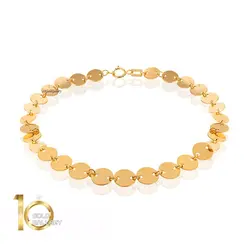 دستبند طلا طرح پولکی کد LB115