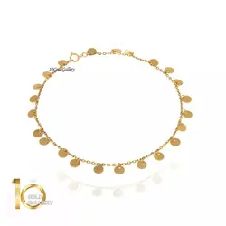 پابند طلا طرح پولکی کد LA701