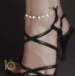 پابند طلا طرح پولکی کد LA701