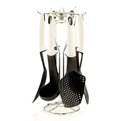 ‏ست کفگیر و ملاقه نسوز پایه دار