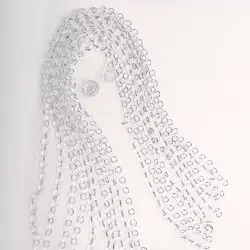 ریسه کریستال شفاف(با حلقه ضخیم کروم)