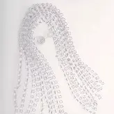 ریسه کریستال شفاف(با حلقه ضخیم کروم)