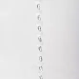 ریسه کریستال شفاف(با حلقه ضخیم کروم)