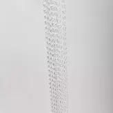 ریسه کریستال شفاف(با حلقه ضخیم کروم)