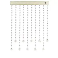 پرده آویز آریا کریستال مدل کوتاه و بلند عرض50 و ارتفاع 50 سانتیمتر(بی رنگ)