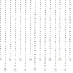 پرده آویز آریا کریستال مدل کوتاه و بلند عرض 120 ارتفاع 50 سانتیمتر(رنگ شامپاین)