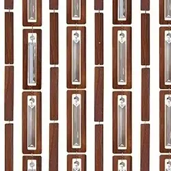 پرده آویز ترکیبی چوب و کریستال مدل آریا عرض70 ارتفاع 200 سانتیمتر(قهوه ای)