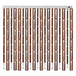 پرده آویز ترکیبی چوب و کریستال مدل آریا عرض100 ارتفاع 70 سانتیمتر(سفید)