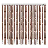 پرده آویز ترکیبی چوب و کریستال مدل آریا عرض100 ارتفاع 70 سانتیمتر(سفید)