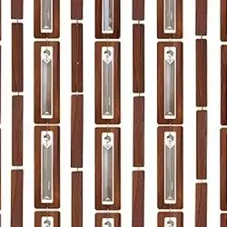 پرده آویز ترکیبی چوب و کریستال مدل آریا عرض50 ارتفاع 300 سانتیمتر(سفید)