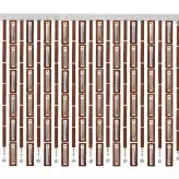 پرده آویز ترکیبی چوب و کریستال مدل آریا عرض120 ارتفاع 150 سانتیمتر(قهوه ای)