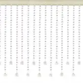 پرده آریا کریستال مدل کوتاه و بلند  عرض 150 و ارتفاع 30 سانتی متر(بی رنگ)