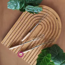 همزن کافی دسته چوبی | شفتالو