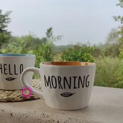 ماگ سرامیکی طرح هلو مورنینگ | شفتالو