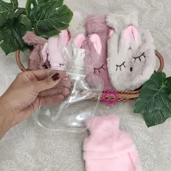 کیسه آبگرم پشمی طرح خرگوش | شفتالو