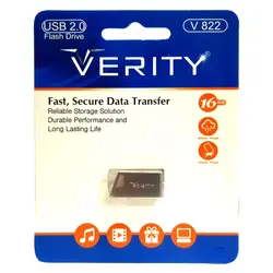 فلش 16 گیگ VERITY مدل 822 با گارانتی مادام العمر