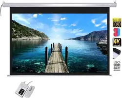 پرده نمایش ویدئو پروژکتور اسکوپ برقی موتور دار 200*200