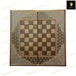 خرید تخته نرد تمام خاتم اعلا طلاکوب کد125 | رویال بلوط