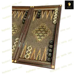 خرید تخته نرد تمام خاتم اعلا طلاکوب کد125 | رویال بلوط