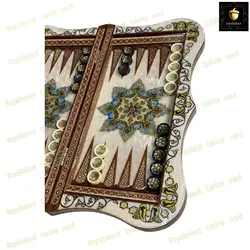 خرید تخته نرد خاتم کاری تذهیب  رویال بلوط