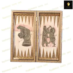 خرید تخته نرد خاتم نقاشی هخامنشی 28 | رویال بلوط