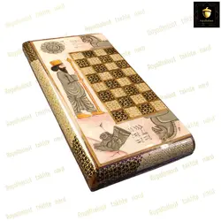 خرید تخته نرد خاتم نقاشی هخامنشی 28 | رویال بلوط