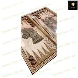 خرید تخته نرد خاتم نقاشی هخامنشی 28 | رویال بلوط