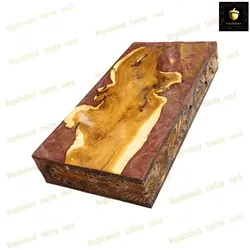 خرید تابلو تخته نرد ریشه گردو رزین تک بازی دور منبت کد 167 | رویال بلوط