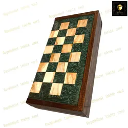 خرید تخته نرد گردو رزین سبز سلطنتی رویال بلوط