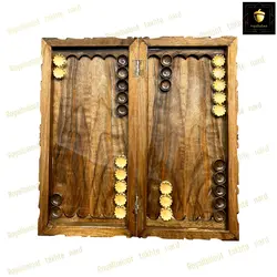 خرید تخته نرد گردو منبت ریشه  رویال بلوط