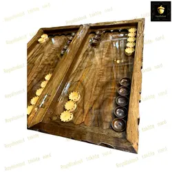 خرید تخته نرد گردو منبت ریشه  رویال بلوط