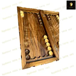 خرید تخته نرد گردو منبت ریشه  رویال بلوط
