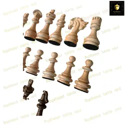 خرید مهره شطرنج چوبی  رویال بلوط