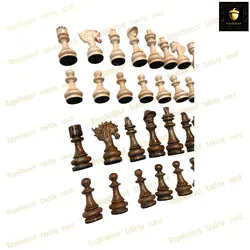خرید مهره شطرنج چوبی  رویال بلوط