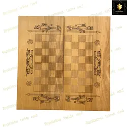 خرید تخته نرد راش طرح فروهر رویال بلوط