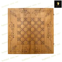 خرید تخته نرد چوب راش لیزری طرح برف کد 86 | رویال بلوط