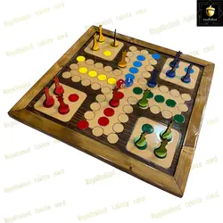 خرید منچ و مارپله چوبی معرق رویال بلوط